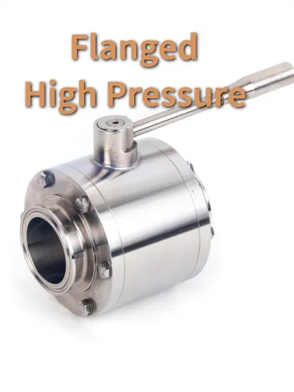 Hygienic Sanitary Stainless Steel Pneumatic 3PCS Tank Bottom Ball Valve